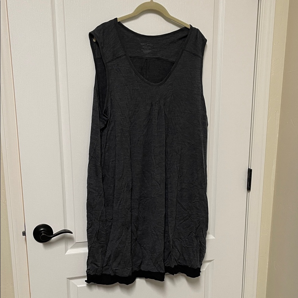 Women's Sleeveless 100% Merino Wool 3X Tank Dress or Nightgown.